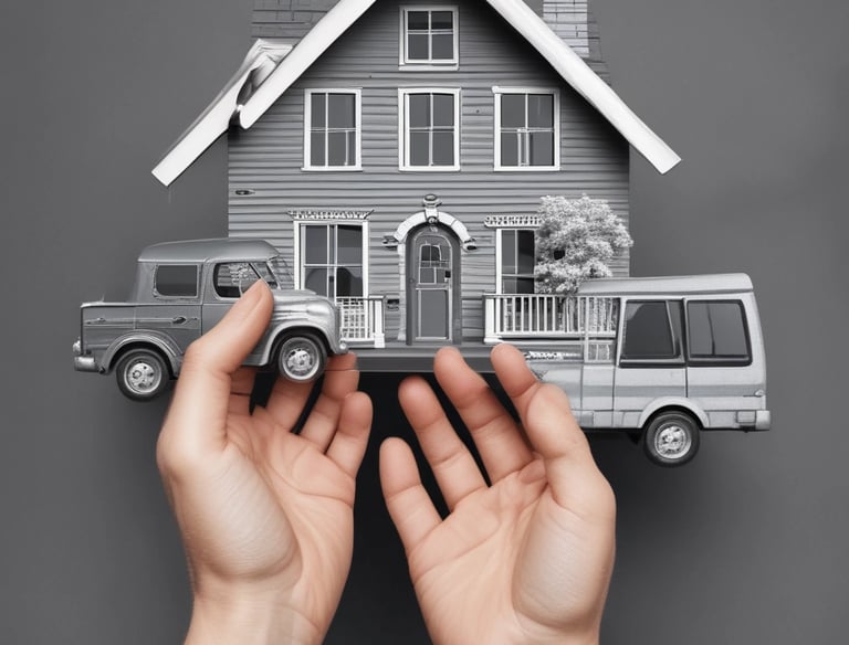 a man riding a skateboard down a street next to tall buildings