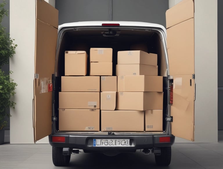 A smiling store owner unpacking a shipment of Well Aromatherapy oils.