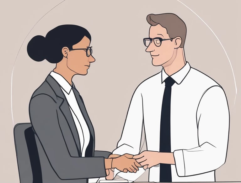 A business owner receiving customer inquiries through their new website on a smartphone.