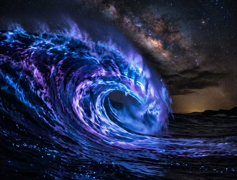 bioluminescent wave