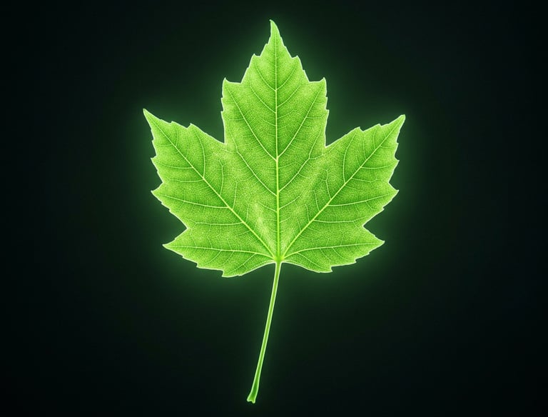 glowing leaf