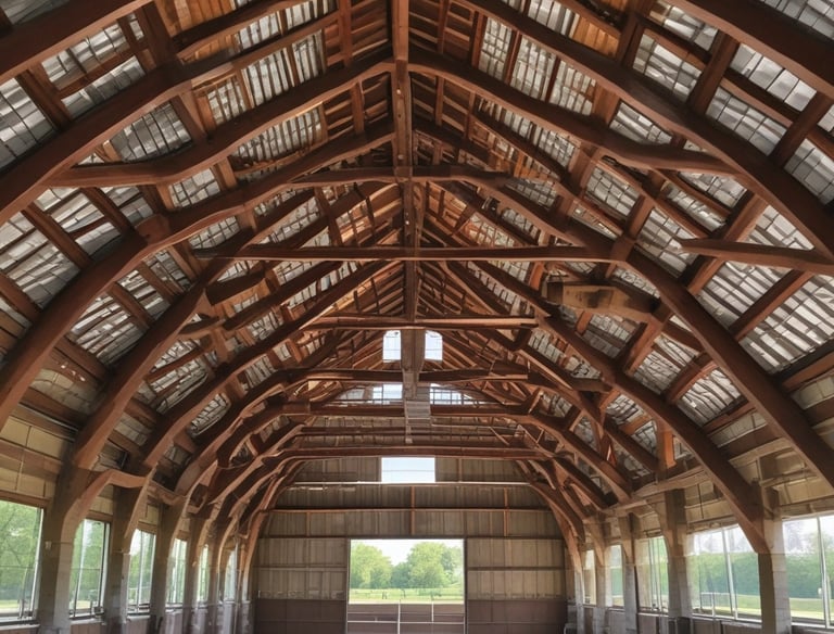 Technician inspecting a commercial membrane roof for restoration needs.