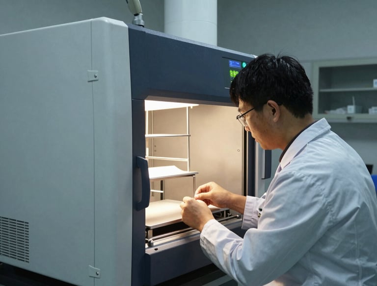 Close-up of a chatbot interface on a smartphone with neurological icons.