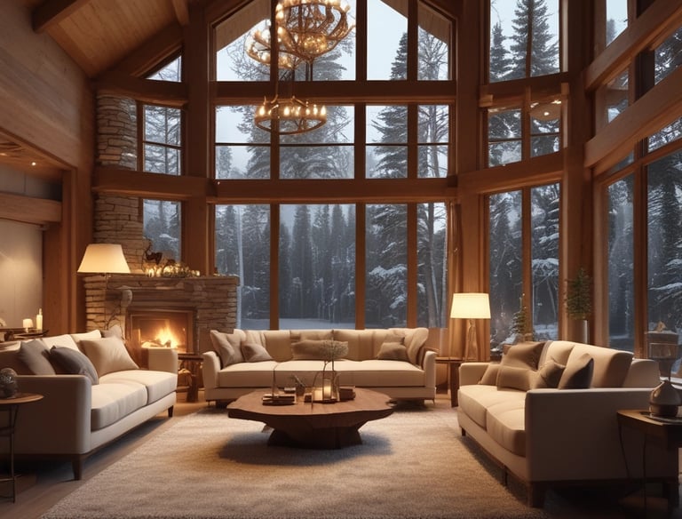 Skilled craftsmen shaping timber beams in a warm workshop.