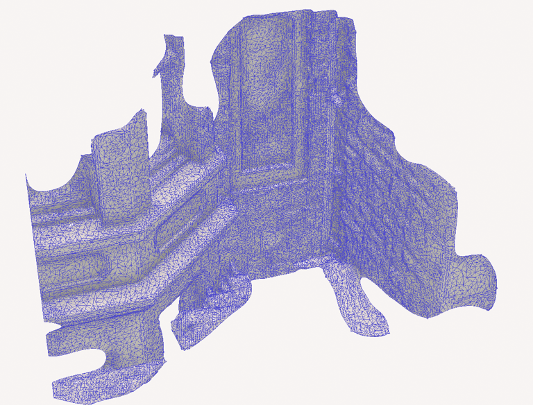 Lidar Scan with Mesh