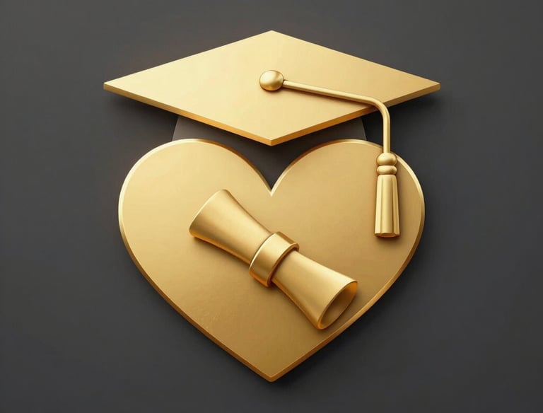 Students happily registering at a modern university reception desk with digital kiosks.