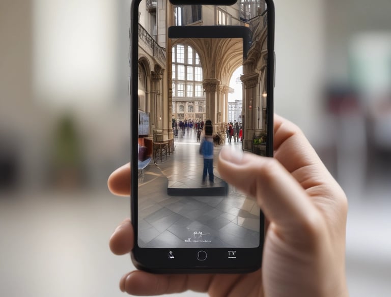 a person taking a picture of a person taking a picture of a person taking a