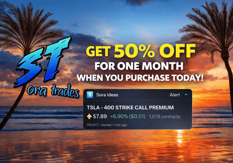 get 50% off one month when you join our options trading group