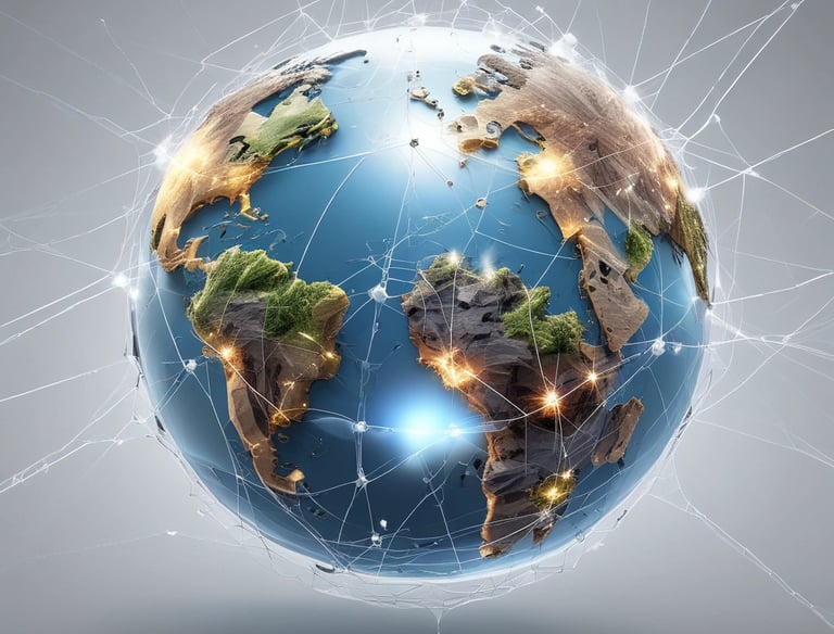 Office team collaborating over international trade documents.