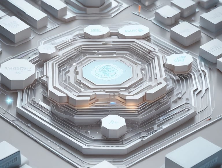 Financial graph overlay with tokenization digital assets concept.