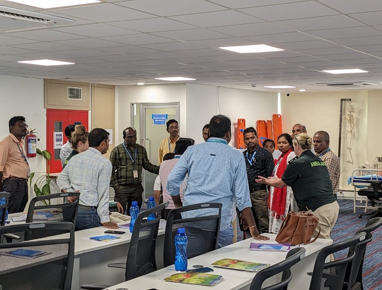 Communication training delivered to ambulance managers in India