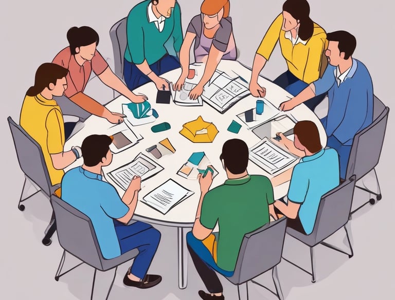 A team training session