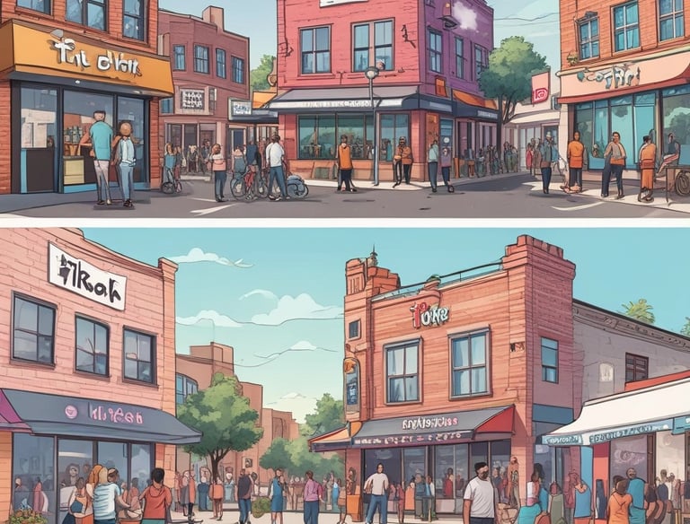 Community gathering of local e-commerce sellers sharing experiences and resources.