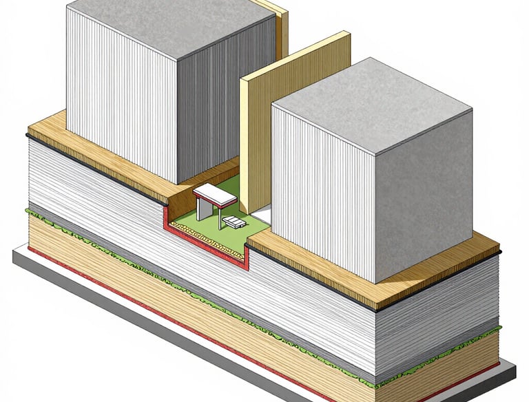 a man riding a skateboard down a street next to tall buildings