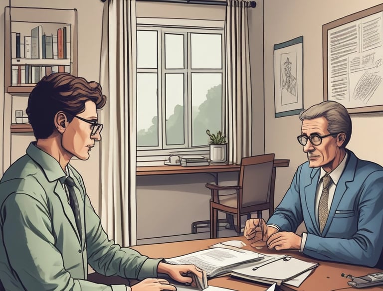 a man riding a skateboard down a street next to tall buildings