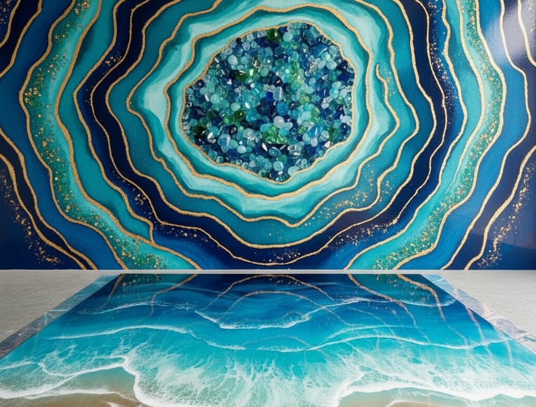 Workshop geode en Ocean Art in Marbella