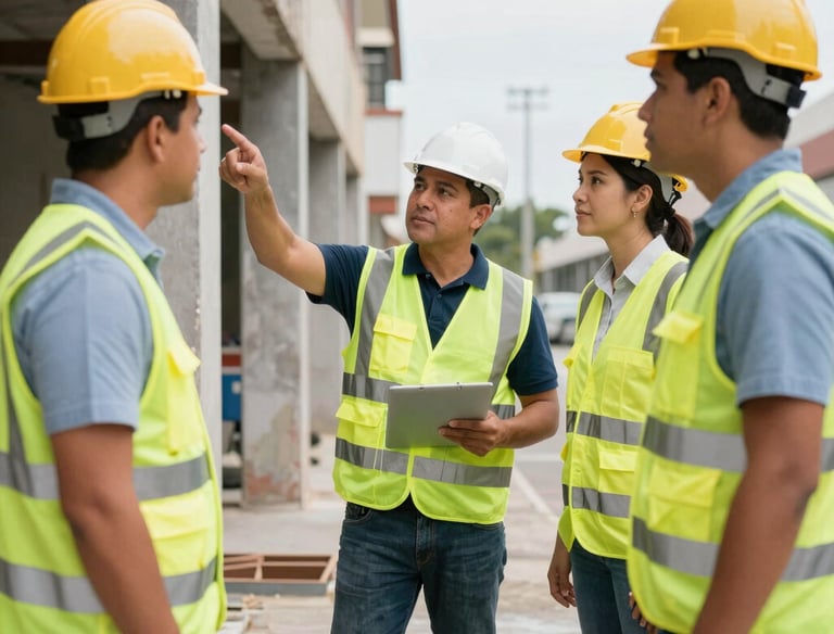 Technician inspecting and maintaining HVAC equipment in a commercial building.