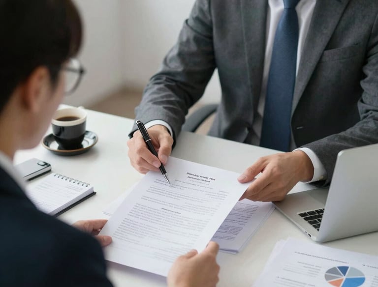 a man riding a skateboard down a street next to tall buildings