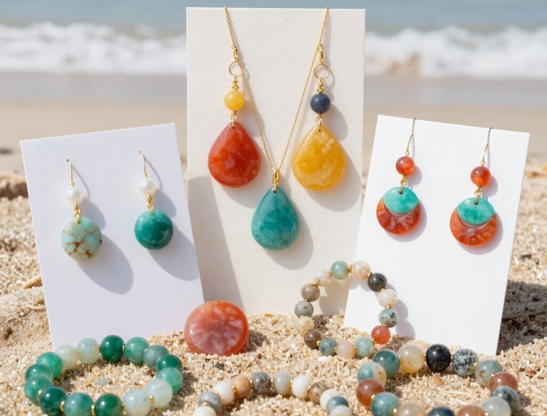 A close-up of a handwoven cotton canvas bag resting on sunlit driftwood by the beach