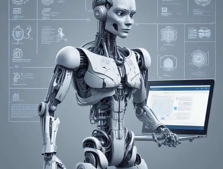 Icon showing a pencil and paper symbolizing creative content creation.