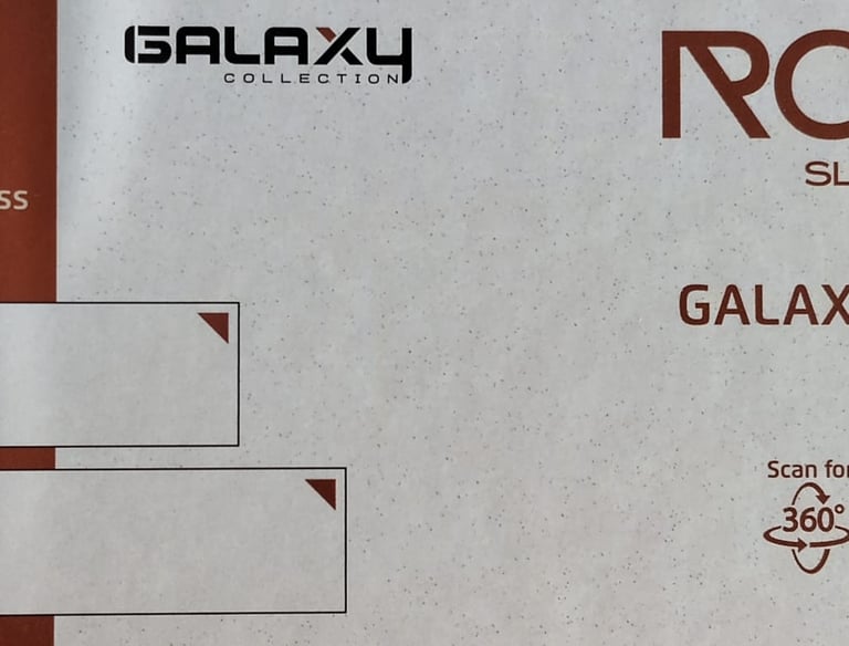 Galaxy Smoke fullbody rock slabs, 15mm thickness, available in 800x2400mm and 800x3000mm sizes.