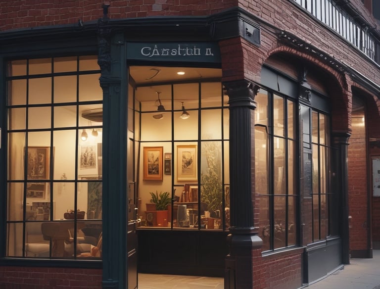 a man riding a skateboard down a street next to tall buildings
