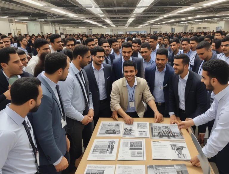 a man riding a skateboard down a street next to tall buildings