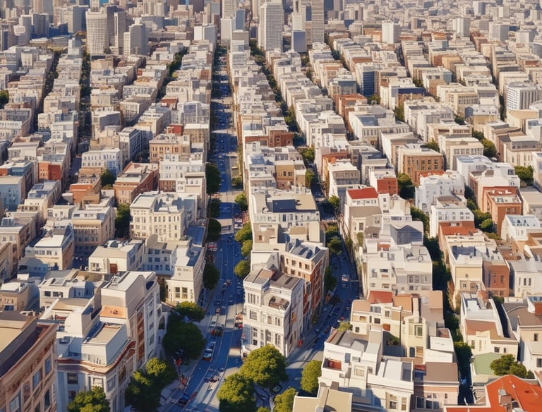 A detailed map highlighting San Francisco and its neighboring cities served.