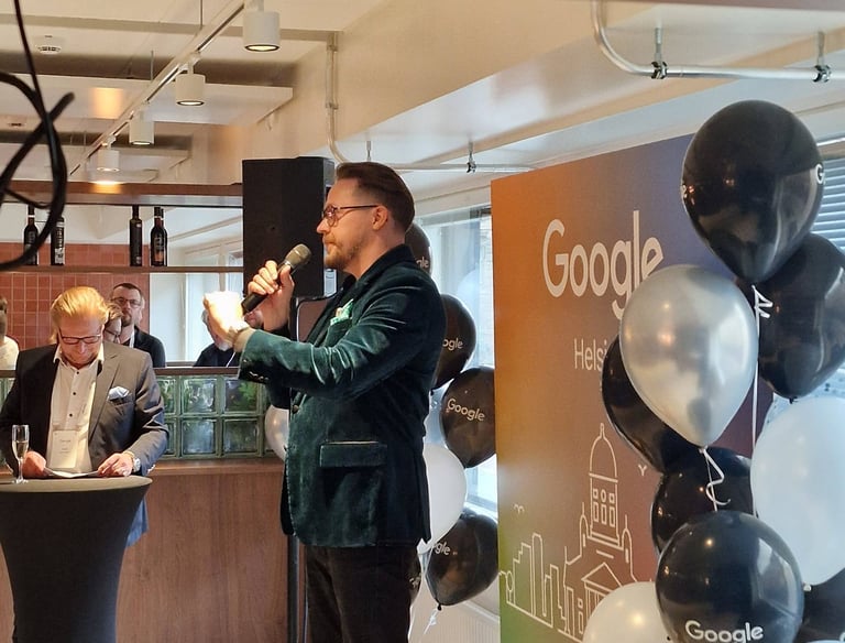 Keynote-puhuja Googlen tapahtumassa
