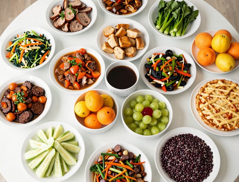 A woman smiling gently while holding a cup of herbal tea in a cozy kitchen.
