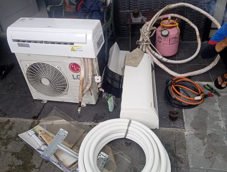 Layanan service AC Lestari Teknik berlokasi di Cibinong, Bogor