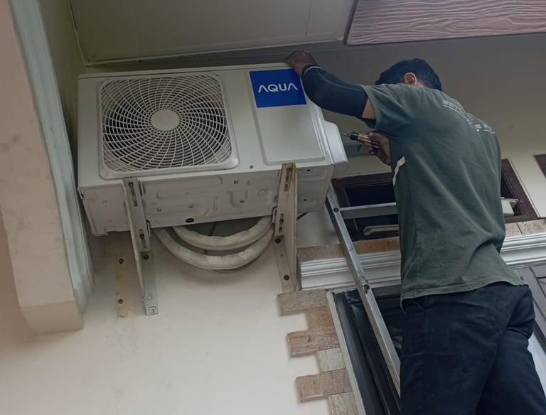 Layanan service AC Lestari Teknik berlokasi di Cibinong, Bogor