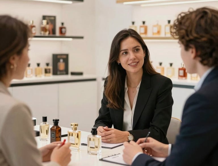 Close-up of a hand interacting with a digital dashboard displaying analytics.