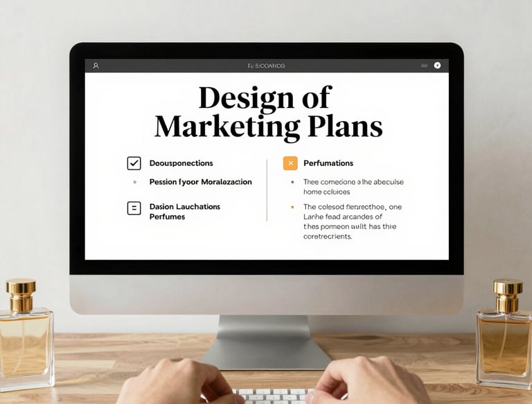 A business professional analyzing data on a futuristic transparent screen with AI elements.