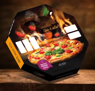 caixa de pizza personalizada embalagem pizza nuestra embalagens gráfica