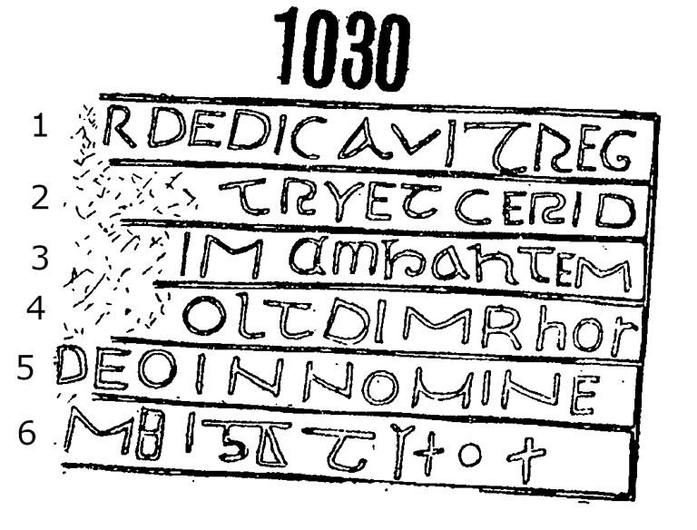 Llandrillo (Blaen y Cwm) Runestone 1030  - County Merioneth, Wales