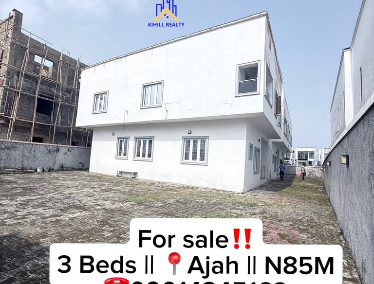 For Sale: 3-Bedroom Terrace Duplex with BQ in , Ajah