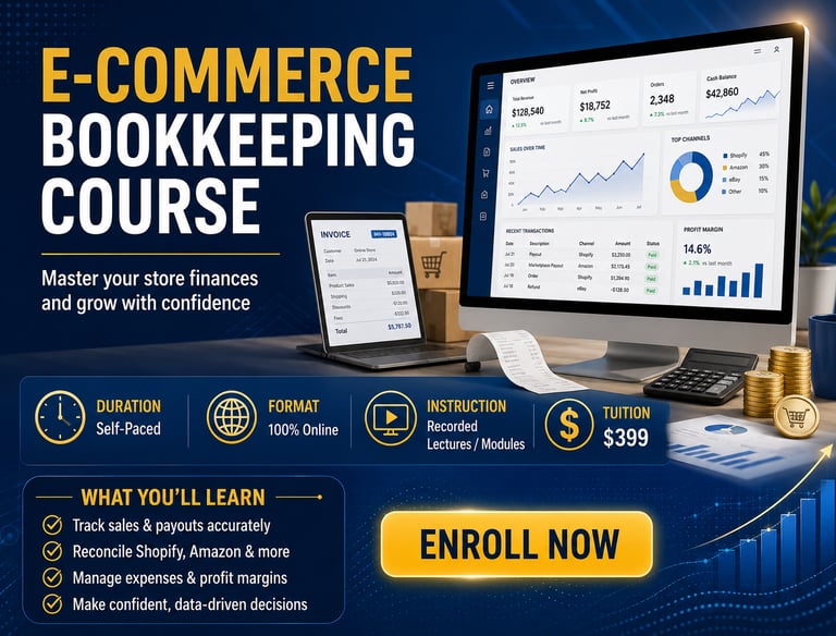 E-Commerce Bookkeeping Course