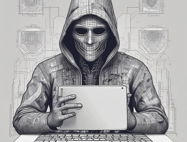 a man in a hoodie with a laptop computer