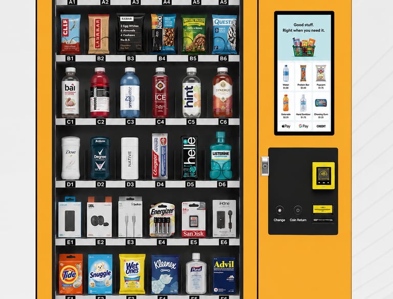 Smart touchscreen vending machine Singapore