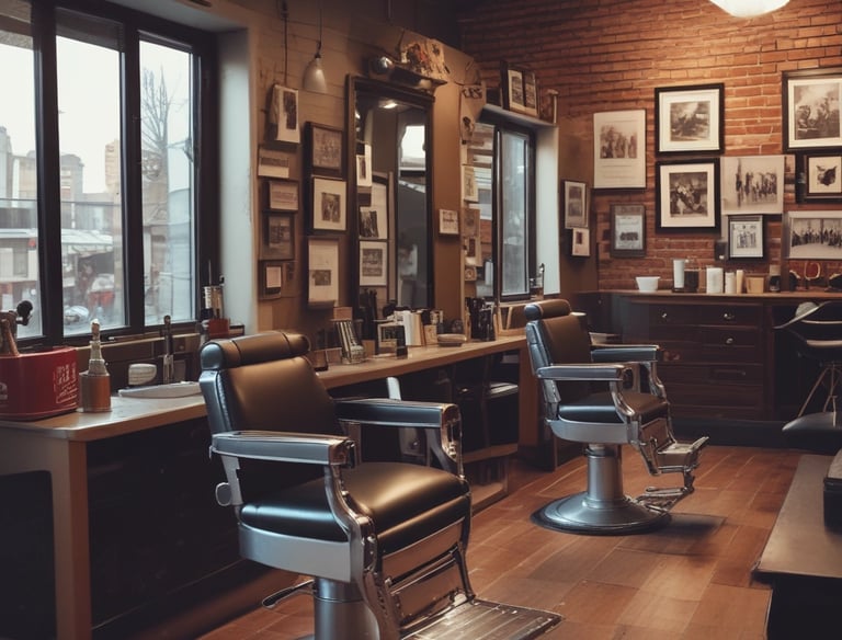 A sleek laptop screen showing a clean, modern website interface with neutral colors.