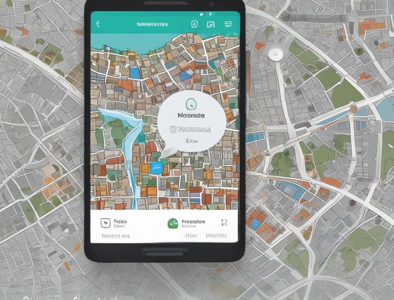 A sleek laptop screen showing a clean, modern website interface with neutral colors.