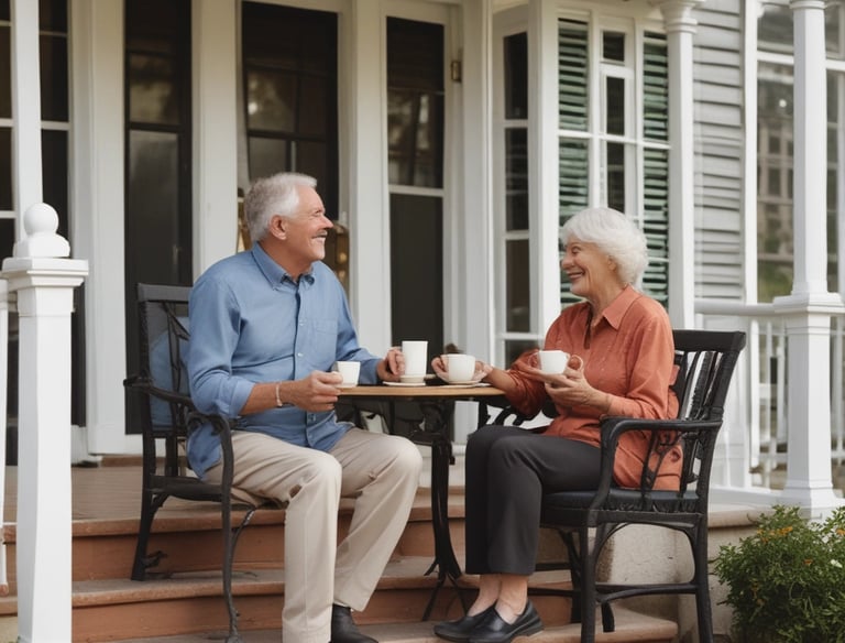 Modern home exterior with a sold sign in the front yard on a sunny day.