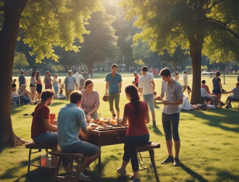 A community event promoting social engagement.