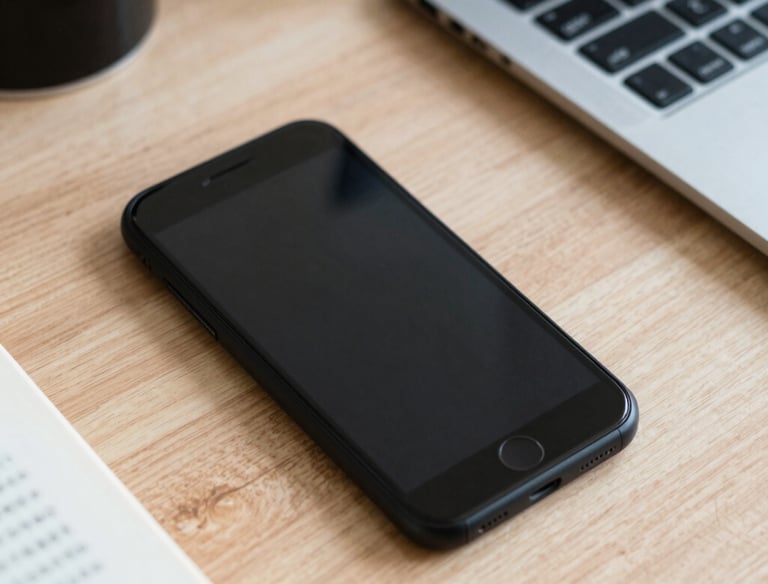 A smartphone screen showing an ongoing voice call interface with clear buttons.