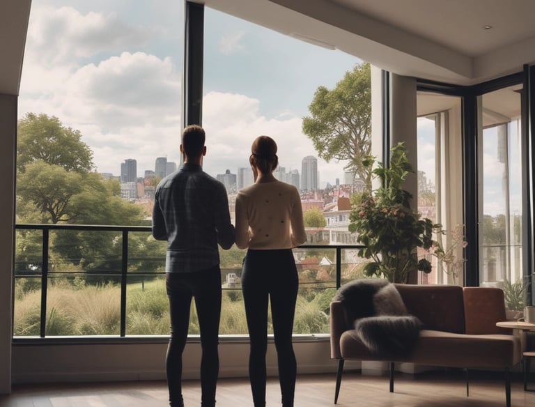 Icon showing a location pin over a West London map area.