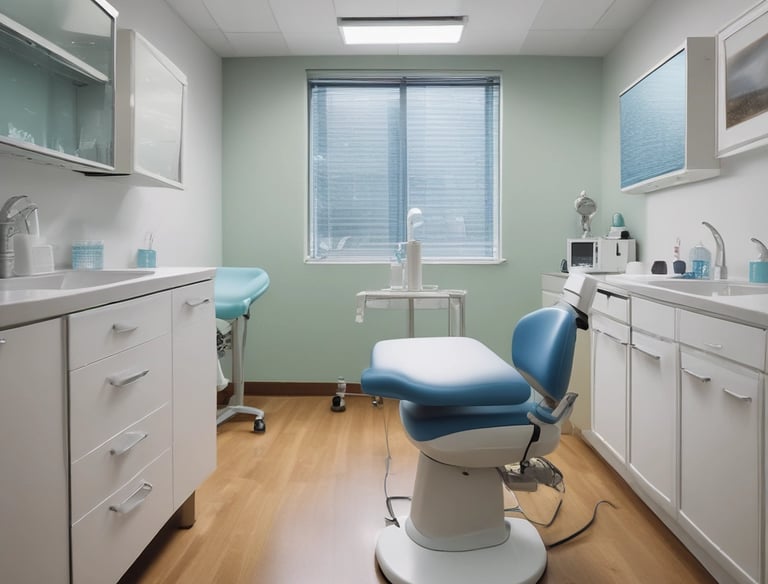 Close-up of a spotless glass surface with soft green reflections.