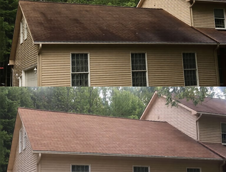 Roof Soft Wash Cleaning in Hudson FL