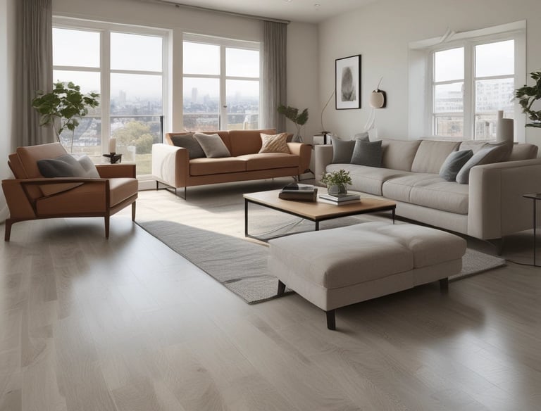 Craftsman carefully assembling a sleek fireplace frame.