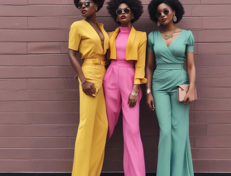 Close-up of female hands selecting fabric samples in vibrant and soft tones from a fashion studio.